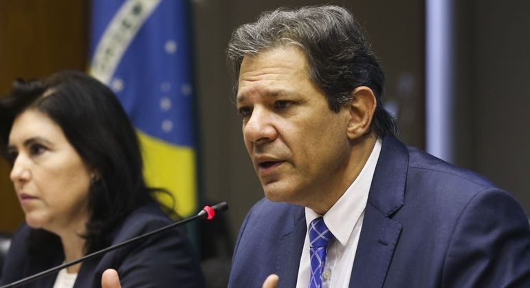 Simone Tebet e Fernando Haddad