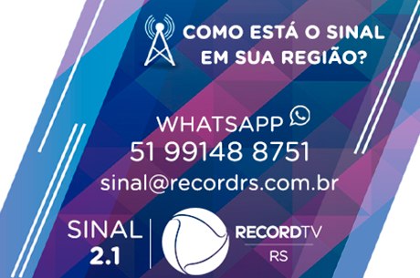 Whatsapp do sinal Record TV RS