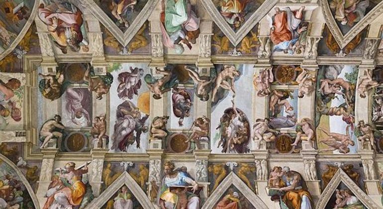 O teto da Sistina, obra do super-humano Michelangelo