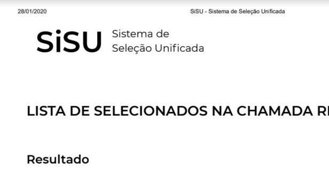 Resultado Do Sisu Fica Disponivel Por Minutos Mesmo Apos Suspensao Noticias R7 Educacao