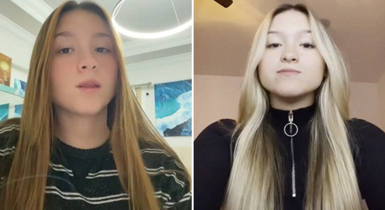 Sofia Liberato à esquerda e Marina Liberato à direita