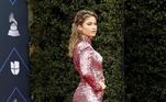 A atriz e cantora mexicana Sofía Reyes engrossou a lista das estrelas que passaram pelo tapete vermelho do evento