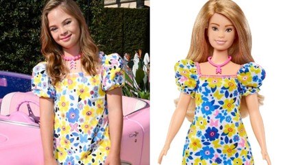 Sofia Sanchez e a Barbie com síndrome de Down