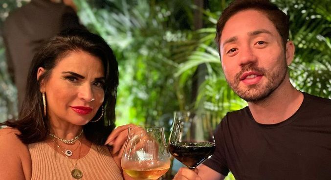 Solange e Rico saíram para jantar juntos: 'Reencontro de milhões'