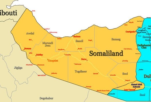 Somalilândia - Localizada no Chifre da África, pertence à Somália.