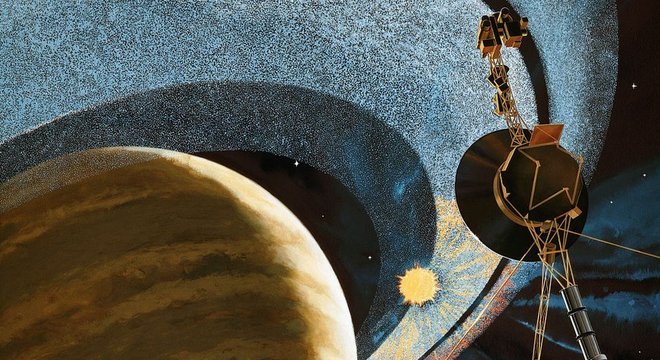 A sonda Voyager 1 é o objeto feito pelos humanos que chegou mais longe no espaço