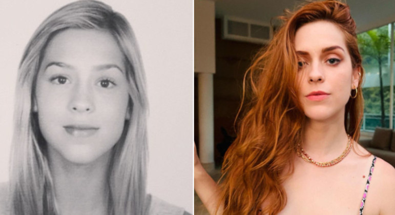 Sophia Abrahão, antes e depois, em montagem.
