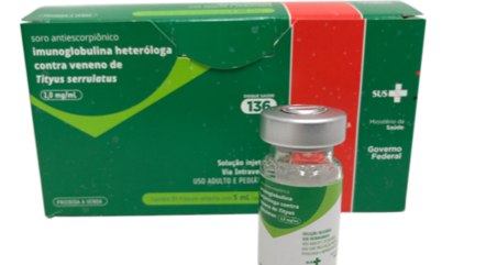 Soro está disponível em hospitais de referência