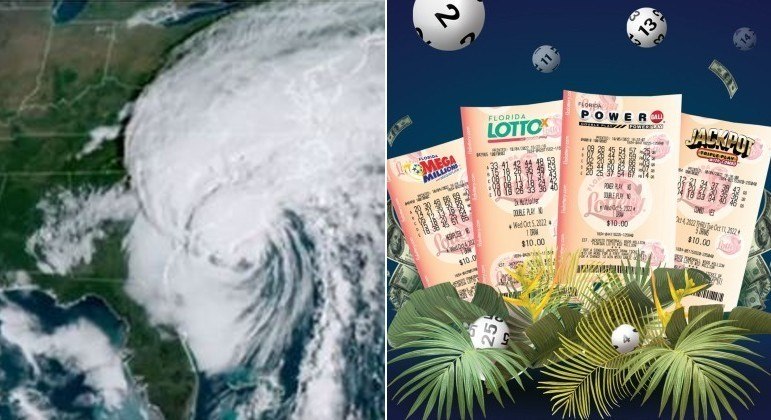 Sortudo levou bolada em loteria, com bilhete comprado durante passagem do furacão Ian