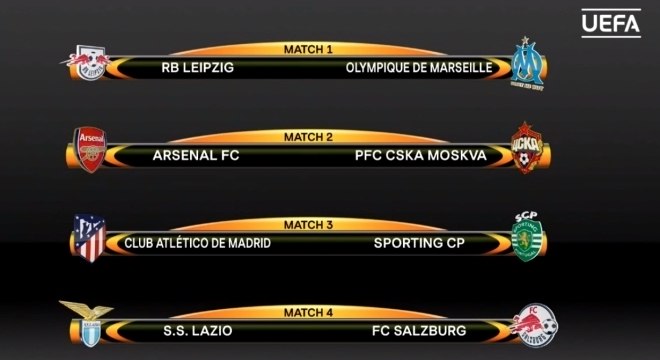 Uefa define os confrontos das quartas de final da Liga Europa - Esportes -  R7 Futebol