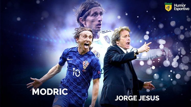 Sósias famosos dos jogadores: Luka Modric e o técnico português Jorge Jesus.