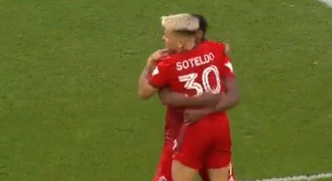 Soteldo marcou gol em vitória do Toronto