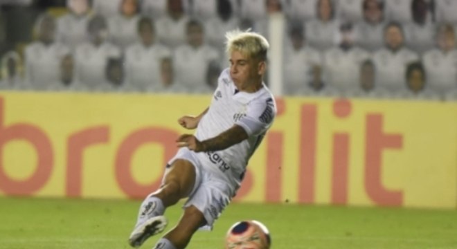 Soteldo fez o gol do Santos contra o Santo André