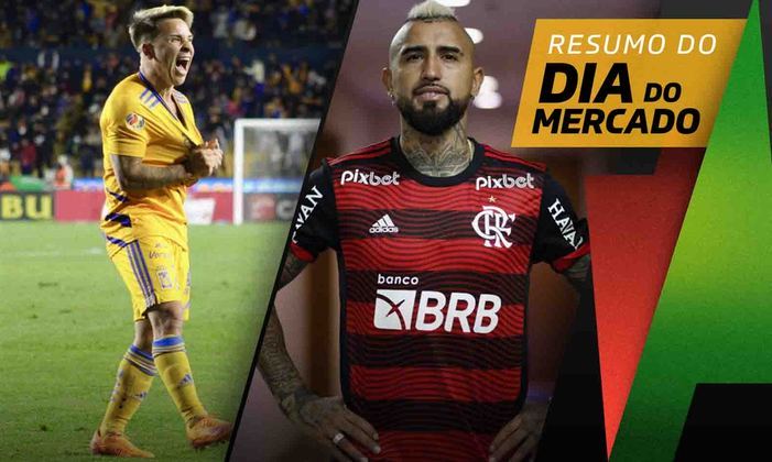 Soteldo fica próximo de ir para a Europa. Arturo Vidal é anunciado pelas redes sociais do Flamengo. Alex Teixeira oficializado no Vasco. Tudo isso e muito mais no Dia do Mercado desta quinta-feira.