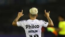 Soteldo faz golaço, Santos segura empate e segue na Libertadores