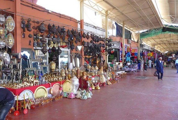 Souk El Had de Agadir - É o mercado central da cidade de Agadir, que fica a 547 km da capital Rabat.  