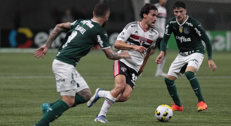 São Paulo em jogo contra o Palmeiras pela Copa do Brasil