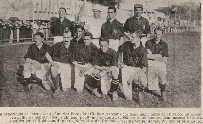 Sport Club Americano - 2 títulos: campeão em 1912 e 1913 (foto).