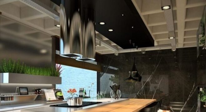 Spot de luz para a bancada da cozinha