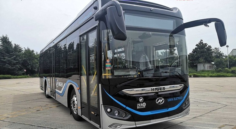 Ônibus elétrico que foi testado em São Paulo e tem tempo de recarga de 3 horas