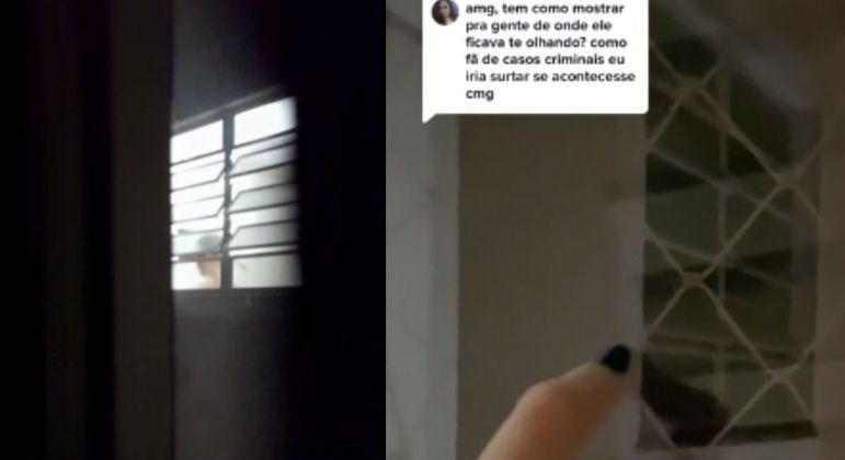 O homem vigiava a sala do apartamento de Mariana pela janela que ficava no hall do prédio