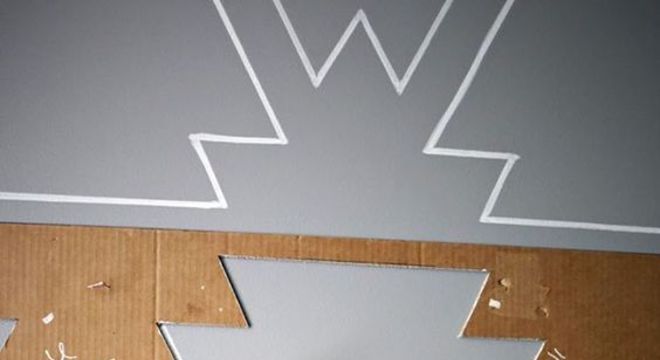 stencil para parede grande