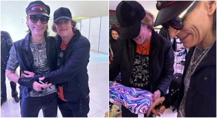 Steve Vai ganhou presente de fã