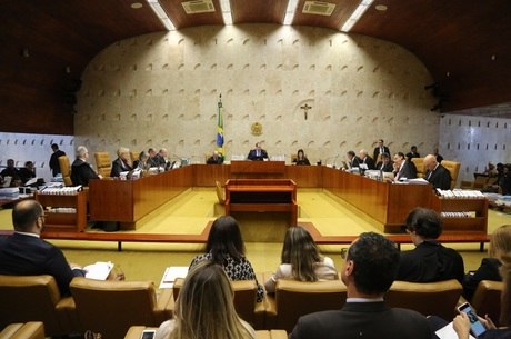 Sessão no plenário do Supremo Tribunal Federal