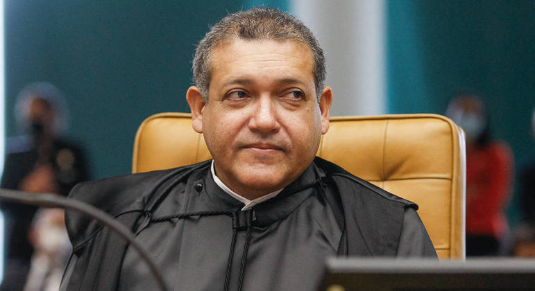 Ministro do STF Nunes Marques durante sessão solene de posse