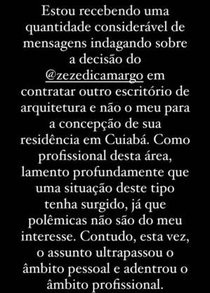 Stories de Amabylle Eiroa, nora de Zezé Di Camargo