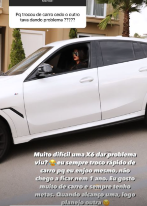 Juju exibiu detalhes do carro na web