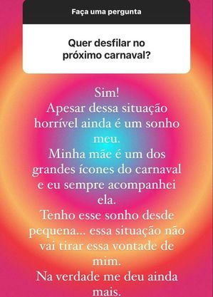 Stories de Yasmin Brunet