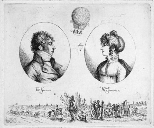Sua esposa, Jeanne Genevieve Labrosse foi a primeira mulher paraquedista da história, com salto datado de 12 de outubro de 1799.