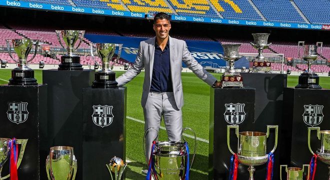 Luis Suárez colecionou títulos com a camisa do Barcelona