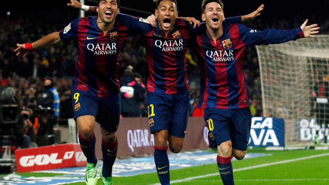 O ataque fabuloso. No auge. Neymar resolveu acabar com o então melhor trio do mundo