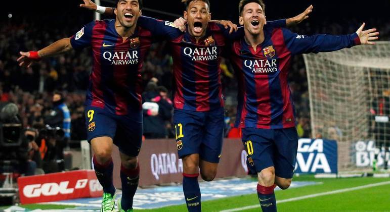 Suárez, Neymar e Messi. Um dos melhores ataques de todos os tempos no futebol mundial