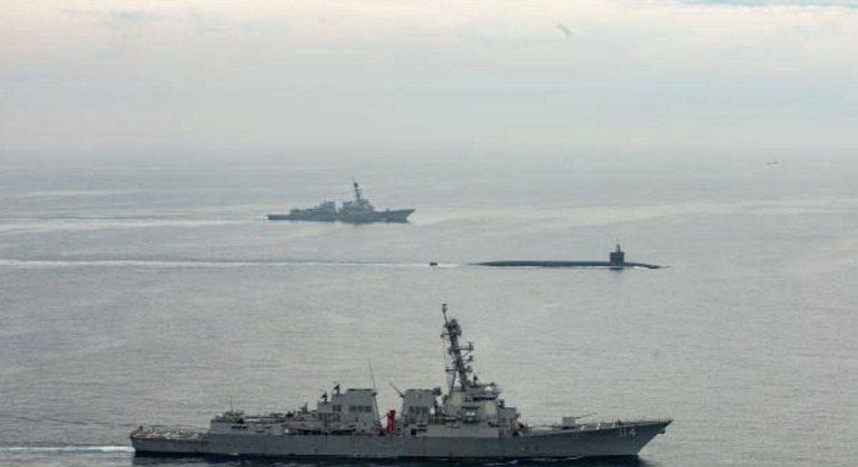 Submarino dos Estados Unidos equipado com armas nucleares fez escala em um porto sul-coreano