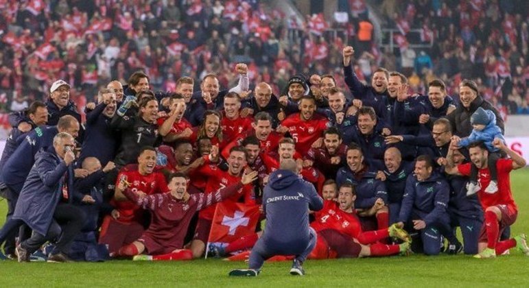 Suíça, a pose da classificação
