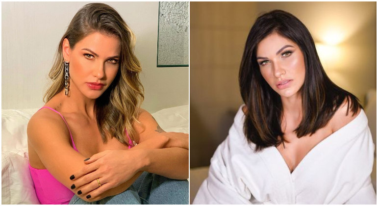 Em 2020, poucos meses depois de ter anunciado a separação de Gusttavo Lima, Andressa Suita chocou ao aparecer com os fios pretos. A mudança de visual foi parte de uma ação em parceria com uma marca de produtos para salão de beleza. Após quase dois anos morena, a modelo voltou a ficar loira e exibiu a transformação na web