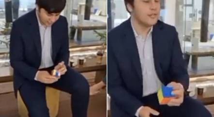 Suleman resolvia o cubo em 12 segundos e ia tentar quebrar recordes no fundo do mar