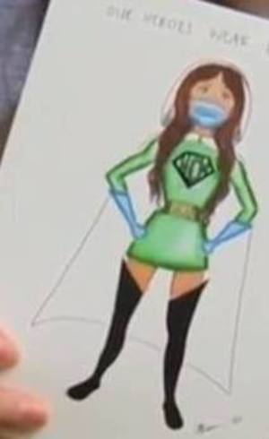 Desenho para representar as médicas
