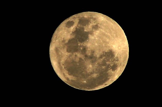 Imagem da superlua feita em Nova Petrópolis, na Serra Gaúcha, Rio Grande do Sul