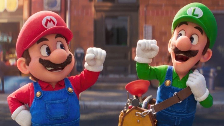 2º) Super Mario Bros. O Filme — US$ 1,3 bilhão (aproximadamente R$ 6,3 bilhões)A simpática aventura da turma do personagem Mario também entra para a lista de surpresas do ano, afinal já era esperado que a animação fizesse sucesso, mas talvez não que ela quase fosse a produção mais vista do ano. Super Mario Bros. O Filme fica com o segundo lugar da lista, por arrecadar mais de US$ 1,3 bilhão mundialmente