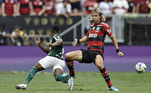 É muito gol para um jogo só! Com dois de Veiga e um de Menino, o Palmeiras vence o Flamengo por 3 a 2. Os dois tentos rubro-negros foram anotados por Gabigol