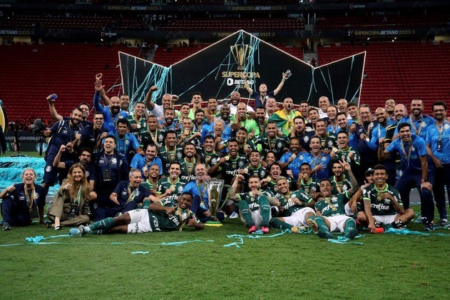 Na foto oficial do título, toda o elenco palmeirense, além de toda a equipe técnica que garante o sucesso Alviverde dentro e fora dos gramados