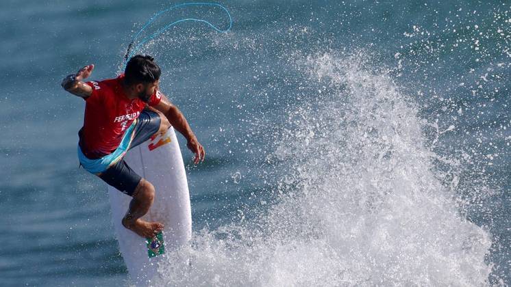 SURFE: Italo Ferreira derrotou Billy Stairmand, da Nova Zelândia, e passou para as quartas de final 