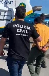 Comoção com crime faz suspeito de matar mãe e filhas ser transferido (Reprodução/ Polícia Civil de MT)