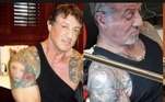 Sylvester Stallone trocou rosto da mulher por cachorro na tatuagem 
