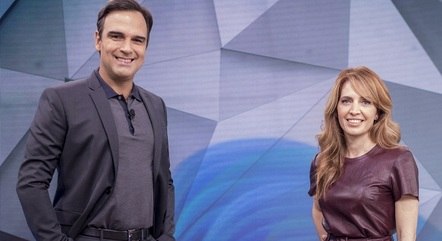 Tadeu Schmidt  e Poliana Abritta no "Fantásticxo"