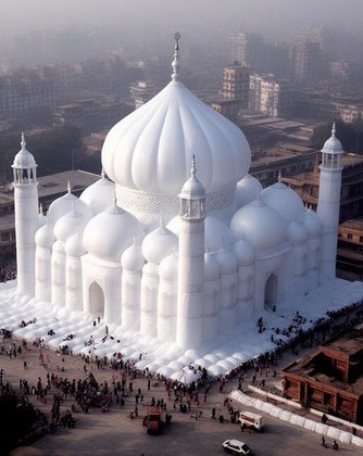 Taj Mahal, monumento, inflável